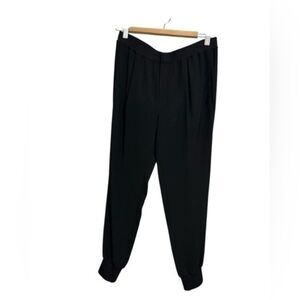 Vince medium crape jogger trousers black legging